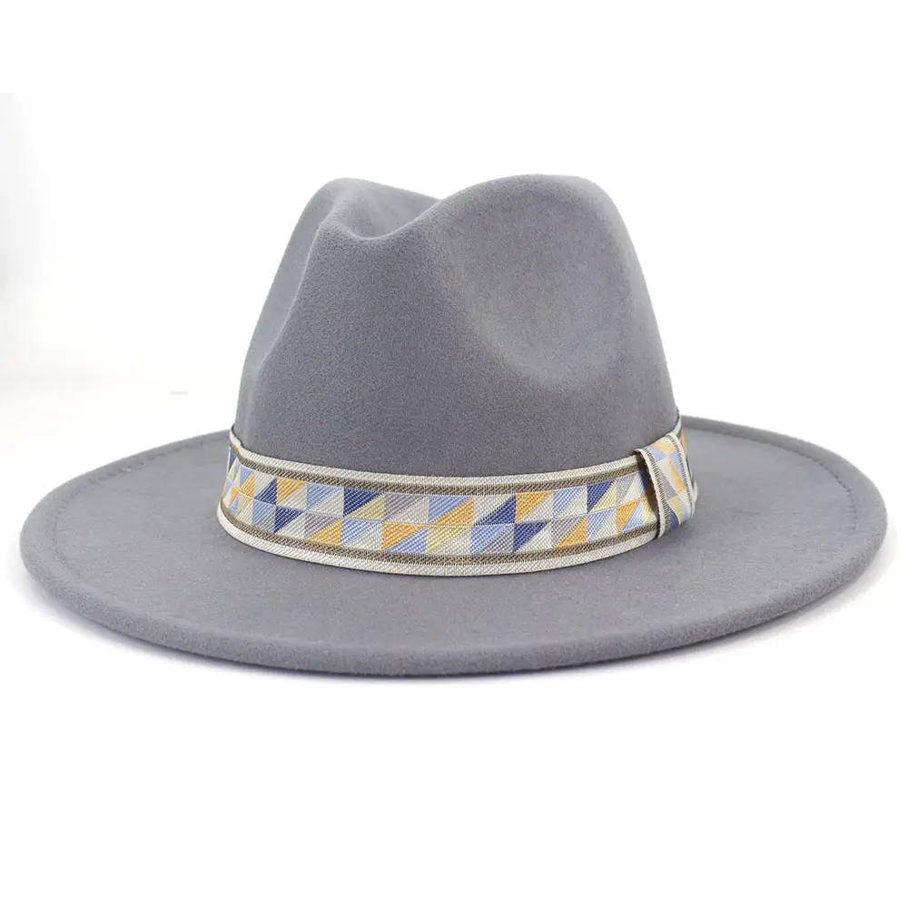 2023 cappelli fedora da donna vintage cappello a tesa larga sun rancher cappelli da uomo in feltro di lana realizzati da uomo