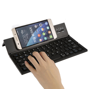 Teclado Bluetooth plegable Teclado inalámbrico plegable con tamaño de bolsillo, carcasa, para IPad, IPhone, dispositivos Android