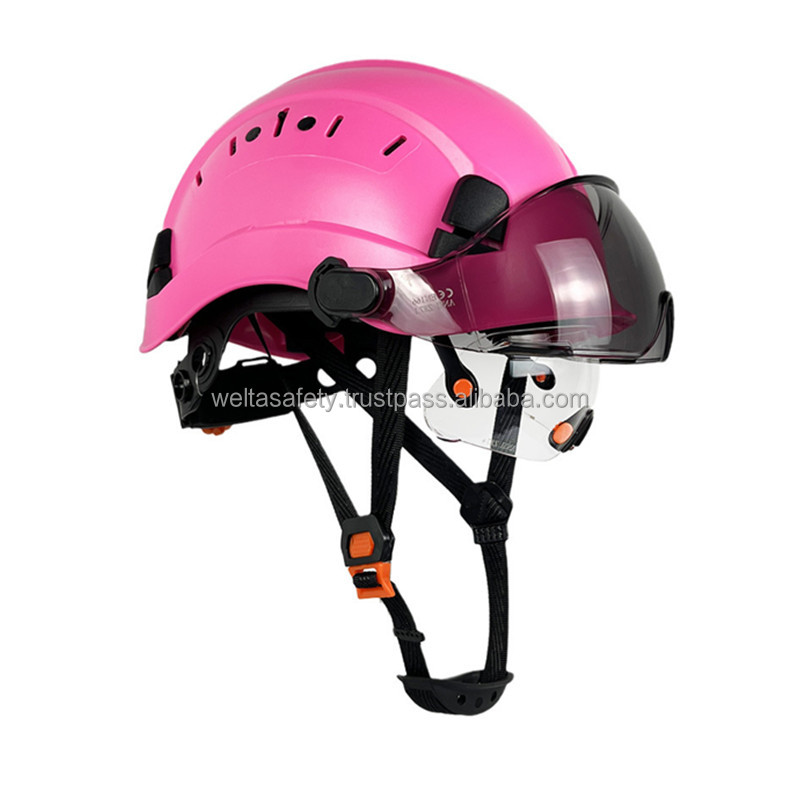 Casque rose + Visière extérieure foncée + Visière intérieure transparente