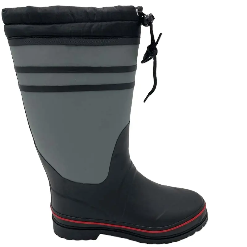 Botas de lluvia impermeables de neopreno para hombre, zapatos de invierno Unisex personalizados de goma EVA para adultos, botas de nieve para niños