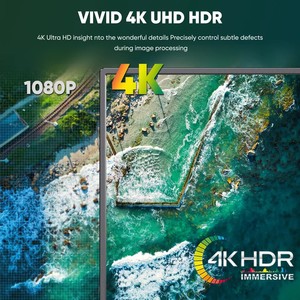 17.3 "ポータブル4K IPSコンピュータースクリーンモニター内蔵スピーカー3840*2160 100% RGB旅行オフィス用PCラップトップ付き - Product Image 4