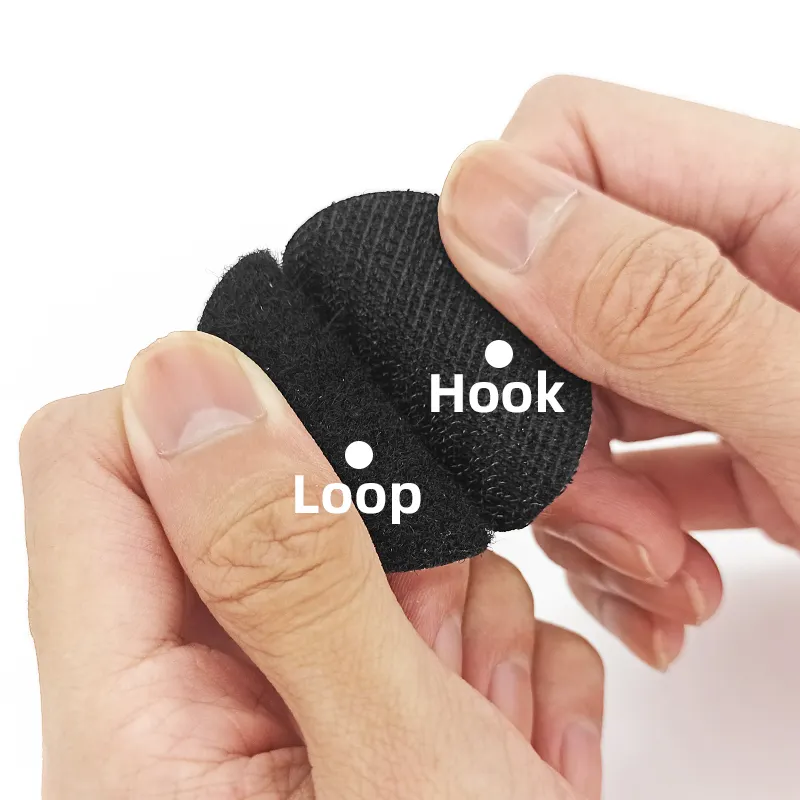 Tenda adesiva autoadesiva Velcroes forma quadrata/rotonda Hook And Loop Patch/Dot accessori per l'indumento e la lavorazione