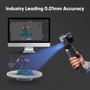 Escáner 3D Anti-Shake Tracking Impresora 3D a todo color Joyería Modelo dental Escáner 3D brillante para Android/iOS/ Win10/MacOS