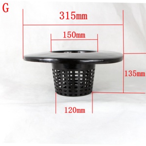CHTASO 6 inç Geniş dudak kovası sepeti 5 galonluk kova kapakları için DWC Net tencere Hydroponics için - Product Image 6