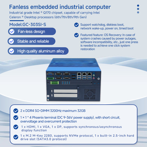 2 * LAN, 8 * COM, 1 * PCle(X16), 2 * USB 3.0, 5 * USB 2.0 Intel <span class=keywords><strong>Core</strong></span> I7/I5/I3 prosesor seluler tanpa kipas PC tanam industri - Product Image 2