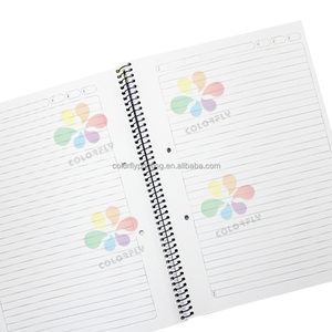 Custom Logo Spiral <strong>Notebook</strong> &amp; Pad Set 3-Pack <strong>with</strong> 120 Sheets Each PVC Cover and Twin Wire <strong>Binding</strong> for Students Professionals - Product Image 3