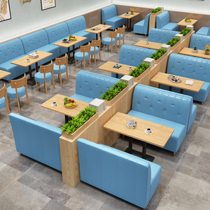 Hiện đại hợp thời trang trà sữa cửa hàng bàn ghế quán cà phê ghế sofa quầy bar gian hàng Snack Món Tráng Miệng Burger thức ăn nhanh Bàn và ghế Bộ - Product Image 2