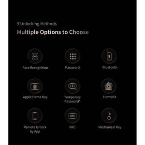スマートドアロックD200 WiFI Bluetooth Zigbee制御AIアルゴリズム3D顔認識自動ロックアップルhomekit Xiaomi用 - Product Image 2