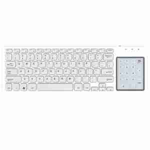 Teclado inalámbrico BT Delgado recargable tipo C de gran venta con almohadilla táctil numérica y retroiluminación para computadora portátil de escritorio de la IMB-8200YCTL - Product Image 2