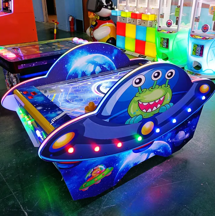 Coperta coin operated giochi del capretto di lusso air hockey hockey da tavolo elettrico