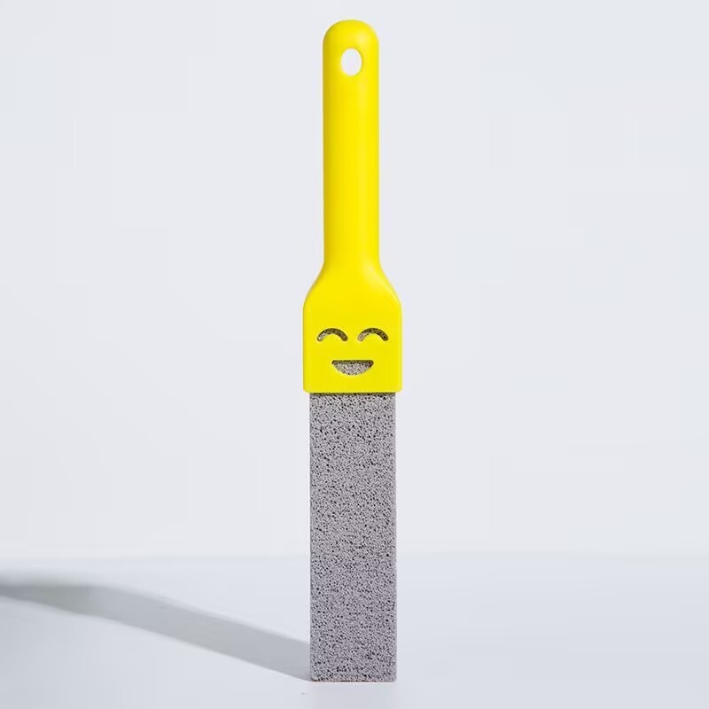 Pierre ponce à manche jaune
