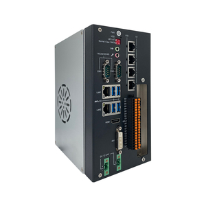 Ordenador industrial sin ventilador con riel Din integrado, IPC, compatible con Intel LGA 1151 6 / 7 / 8 / 9 CPU 12V/24V 6LAN 2COM GPIO 1 * PCI - Product Image 3