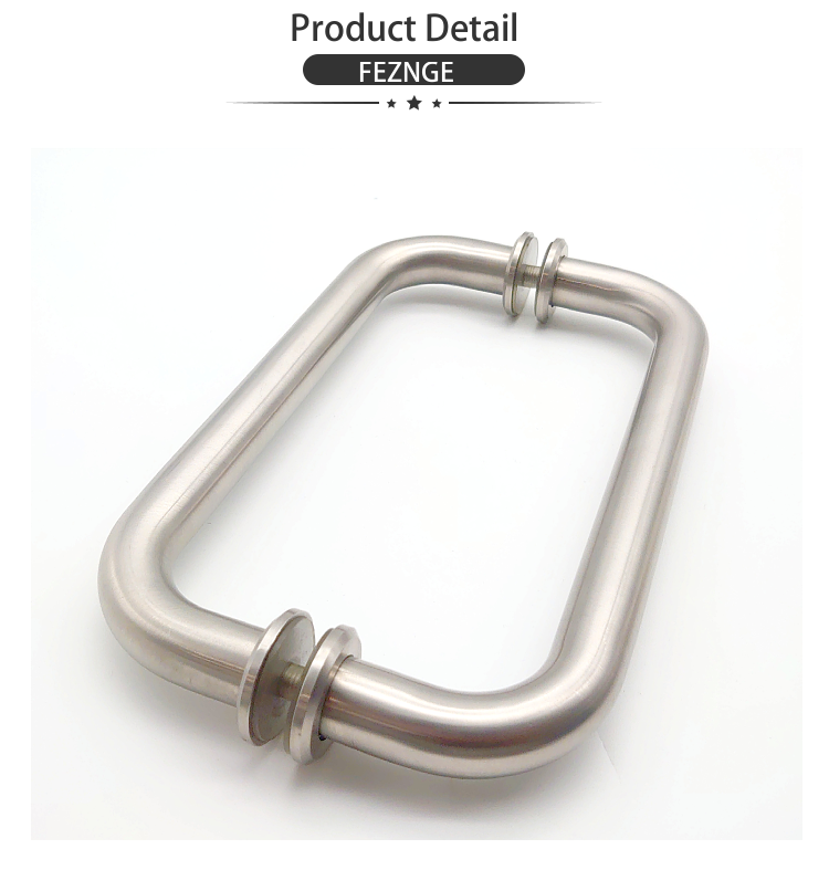 High Quality Manufacturer Stainless Steel S Type Glass Door Handle Antique Wooden Glass Door Handle