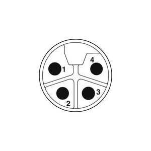 <span class=keywords><strong>L</strong></span>代码4极m12公前锁定螺钉面板安装pg9螺纹连接器焊料ip67