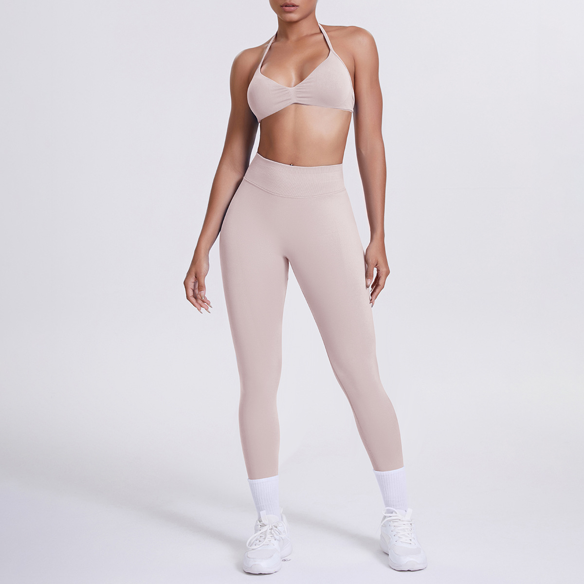 Conjunto de sujetador y pantalón - Rosa porcelana