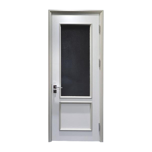 简单但奢华的设计实木门深色防风好室内木门 - Product Image 2