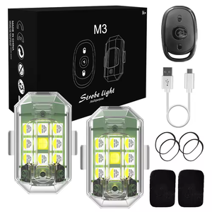 ไฟแฟลชรถมอเตอร์ไซค์ขนาดเล็กโคมไฟ LED 7สีรีโมทควบคุมโดรนไฟแฟลช - Product Image 1