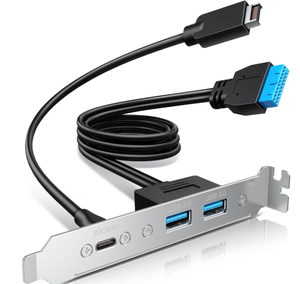 USB-C ve USB3.2 type-e anahtarına USB-PCIe braketli 20 pinli ve 19 pinli USB3.0 konektörleri - Product Image 1