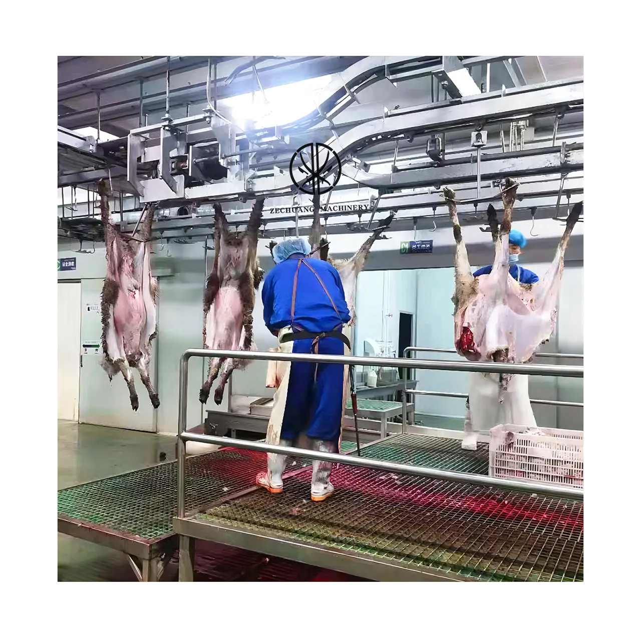 Giá ưu đãi dê slaughterhouse thiết bị cừu móng kéo thủy lực sử dụng trong thịt cừu giết mổ dây chuyền chế biến