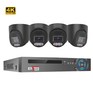 ENSTER面部检测全彩夜视4k金属圆顶安全POE IP摄像机8MP带双向音频 - Product Image 3