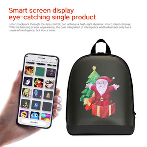 ホット販売マルチカラーアプリ制御スマートプログラム可能なモバイルスクリーンDIYダイナミックバッグディスプレイLedバックパックキッズスクールバッグ - Product Image 4