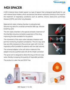 Mdi Spacer Gemeten Dosis Inhalator Longtherapie Van Respiratoire Astma Spacer Kit Voor Ventilator - Product Image 6