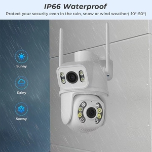 QX95 6MP WiFi Dual <strong>Camera</strong> Supports Two-way Voice Intercom &amp; AI Recognition Waterproof WiFi Wireless IP Network <strong>Camera</strong> - Product Image 6