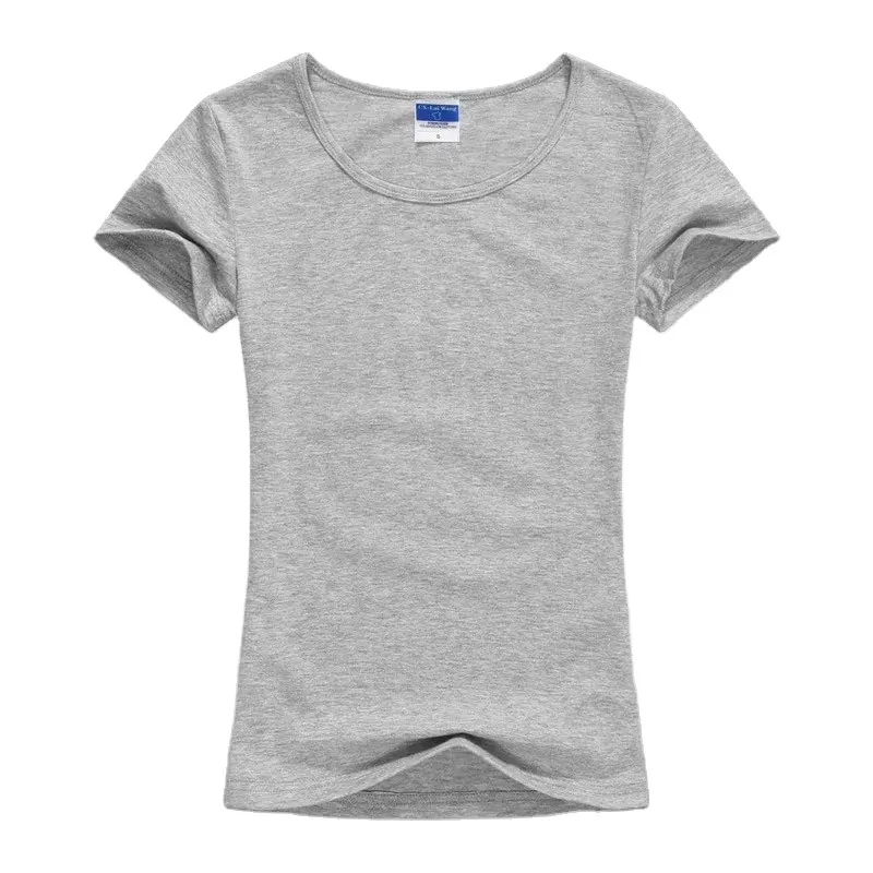Casual Streetwear T Shirt Custom Logo for Women T-Shirt Slim Sexy Summer Cool Basic Cotton T-Shirt Short Sleeve T Shirt
