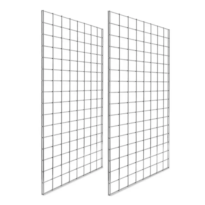 Panel dinding Grid kawat tembok logam 5mm 180x60cm jala kawat las