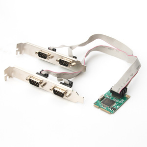 Customized MINI <strong>PCI</strong>-E to RS232/MINI RS232 Serial Port Card Copper Material for Computer Use Stock Product - Product Image 1
