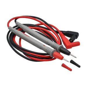 1 çift evrensel prob testi dijital multimetre için Pin talepleri iğne ucu metre çok metre Test kurşun prob tel kalem kablosu 20A - Product Image 1