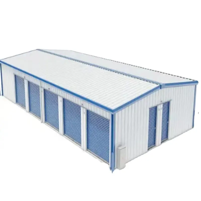Struttura prefabbricata in acciaio costruzione Garage capannone in metallo magazzino capannone fienile