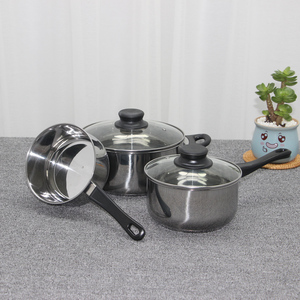 Nhà Sản Xuất 5Pcs Nấu Ăn Nồi Thép Không Gỉ Cổ Phiếu Nồi Sữa Nồi Kinox Nồi Đồ Nấu Nướng Bộ - Product Image 3