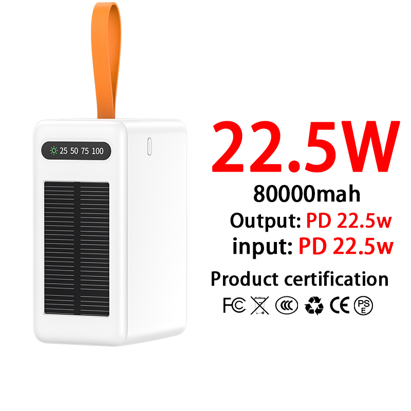 22,5 W-Blanc-80 000 mah