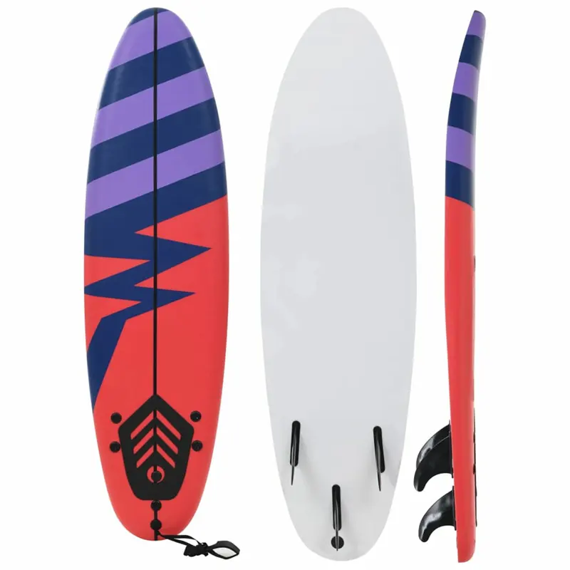 धारी डिजाइन फोम नरम शुरुआती समुद्र तट सर्फ़बोर्ड सर्फिंग बोर्ड