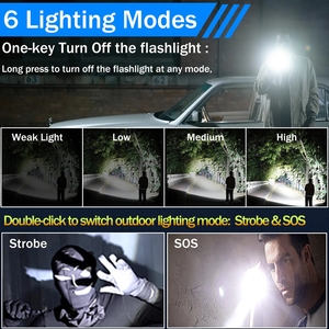 Multifunktionale starke hochleistungs-LED-Torch-Elektrolumineszenz-Fluoreszenzstreifen superhell Aluminium-Torchlampe