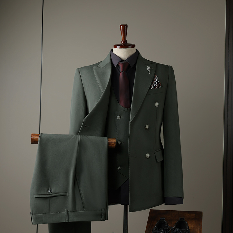 Verde Vintage (blazer + gilet + pantaloni)