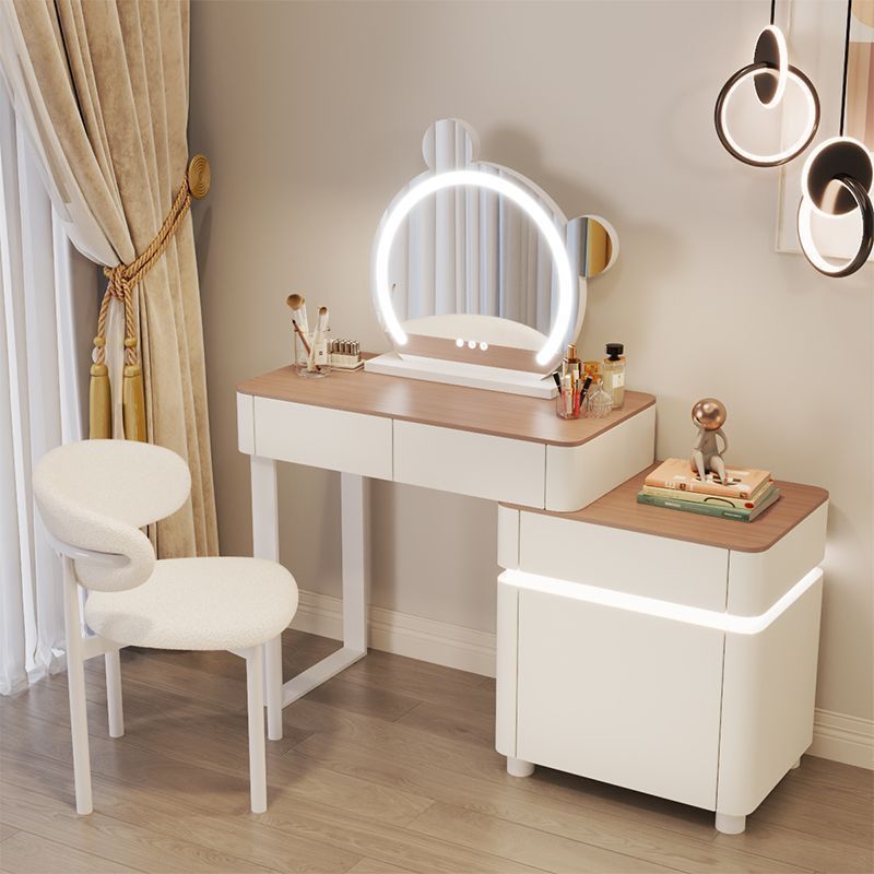 Tabouret en forme de croissant de miroir Smart Panda de 81,3 cm