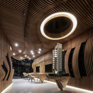 Nhà Máy Cung Cấp Nội Thất Treo Chống Cháy Hình Chữ U Nhôm Dải Vách Ngăn Trần Trong Nhà - Product Image 6