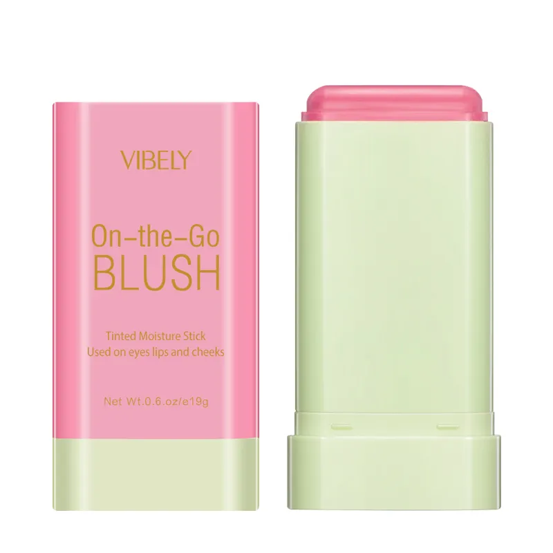 Xách tay quay mềm Kem Blusher dính môi và má dual-sử dụng mỹ phẩm Rouge Nude trang điểm màu hồng Blush