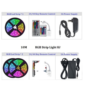 2025 yeni Hengyu DC12V 5 metre SMD 5050 renkli şerit Led kiti APP 24 anahtar uzaktan kumanda RGB renk değiştirme akıllı şerit işık - Product Image 5