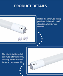 2024 the Newest Design 3000k 4000k 6000k Daylight <strong>Led</strong> Cooler Light <strong>4ft</strong> <strong>Led</strong> Tube Light Double Ended <strong>LED</strong> - Product Image 5