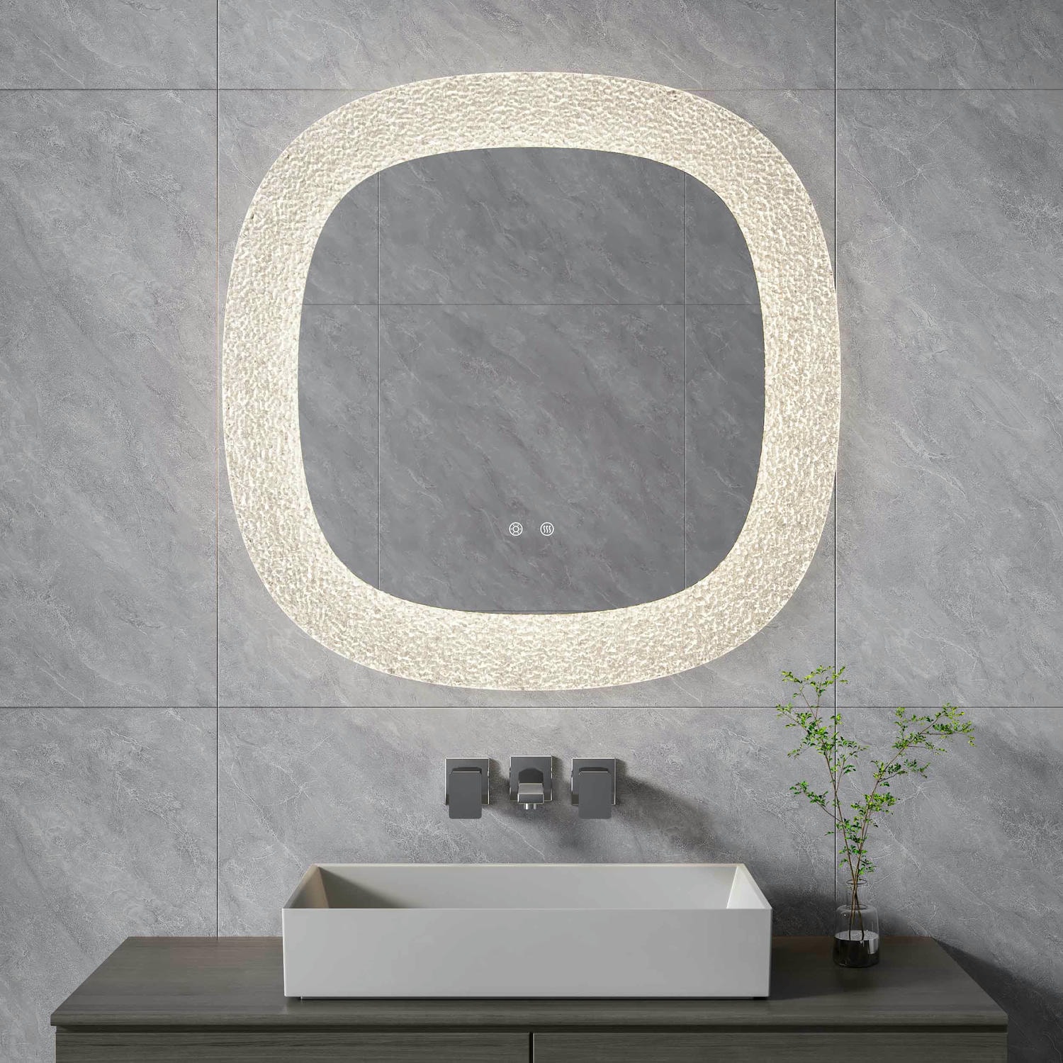 Miroir de salle de bain irrégulier DP525