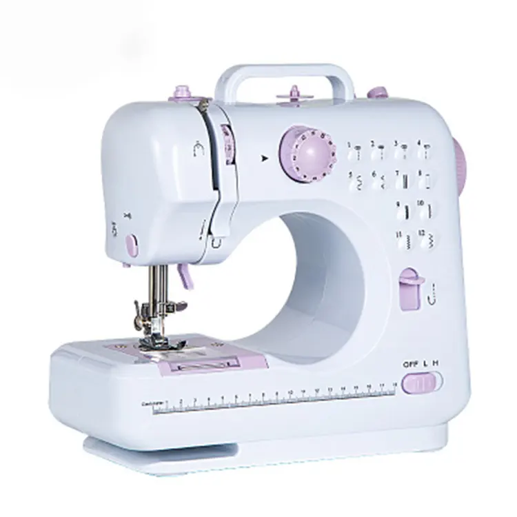 Mini máquina de costura doméstica, máquina de costura com buraco de botão para costura, máquinas de coser, preço de fábrica