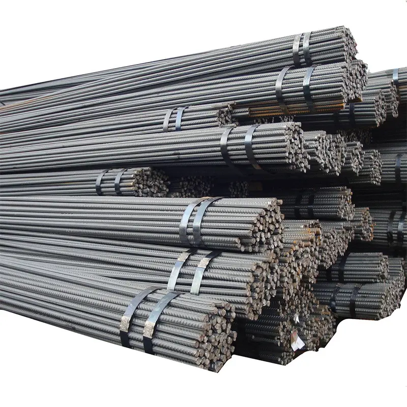 Barra di ferro di rinforzo ad alta resistenza 8mm 12mm diametro HRB 400 500 acciaio tondo ASTM barre di acciaio deformato ASTM