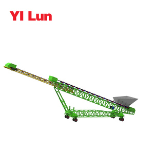 Sistema de control de inteligencia, máquina transportadora de cinta de goma con rodillo de acero móvil para carga de camiones, descarga/Mina/industria alimentaria