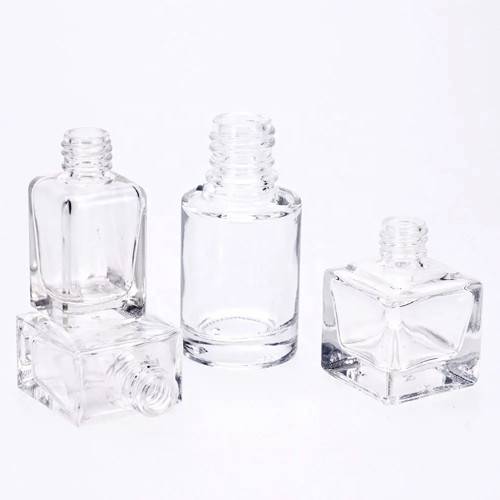 VISTA Extra Flint 10ml 15ml 20ml 25ml Mini flacons en verre pour vernis à ongles Bouteille en verre de parfum avec brosse à visser