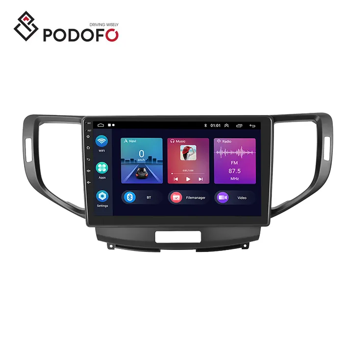 Автомагнитола Podofo, 2 Din, 9 дюймов, Android 11, для Honda Spirior 2009-2013/Accord 2008-2012 Carplay