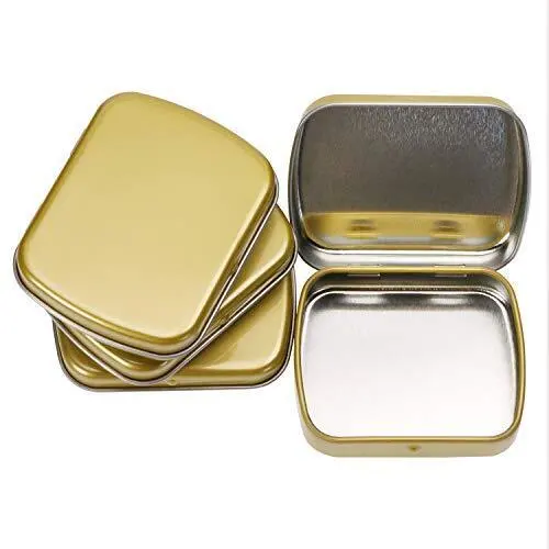 Factory Direct Selling luxury Tin Case Stitch USB Key Pins Small Mini Tin Box with Hinge