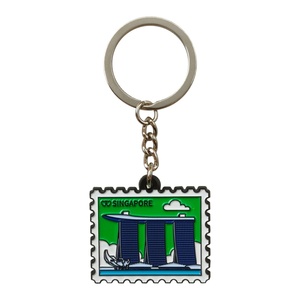Factory Wholesale Custom Logo Key Chain Soft Enamel Design Stamp Tourist City Souvenirs Kyring Zinc Alloy Metal Keychains